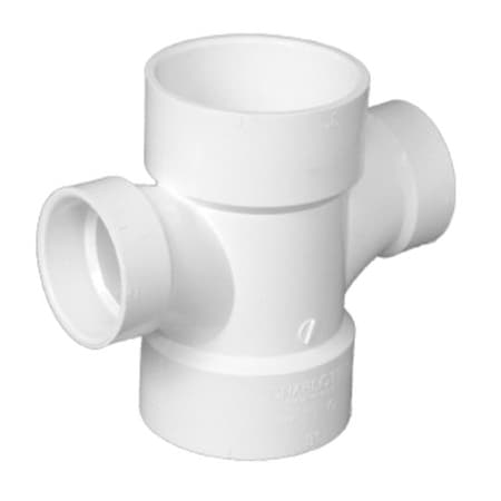 Charlotte Pipe And Foundry 3x2DWV Red Sanitary Tee PVC 00429  1200HA